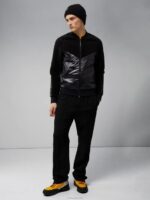 Pile Hybrid Jacket Black Men J.Lindeberg Clothing 66XF2425 - Image 3