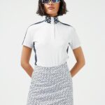Pip Golf Polo White Women J.Lindeberg Clothing 66XF2637