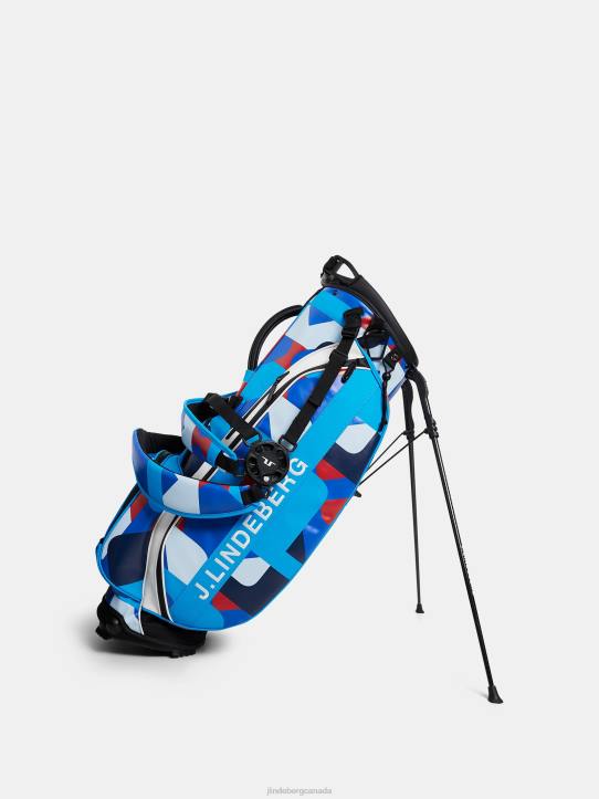 Player Stand Bag Print Brilliant Blue Big Bridge Men J.Lindeberg Accessory 66XF801 - Image 3