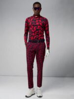 Princeton Pant Bridge Swirl Red Men J.Lindeberg Clothing 66XF2172 - Image 2