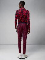Princeton Pant Bridge Swirl Red Men J.Lindeberg Clothing 66XF2172