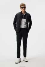 Quilt Hybrid Jacket Black Men J.Lindeberg Clothing 66XF692 - Image 3