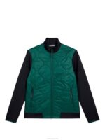 Quilt Hybrid Jacket Rain Forest Men J.Lindeberg Clothing 66XF690 - Image 5