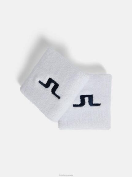 Racket Wristbands White Men J.Lindeberg Accessory 66XF2513