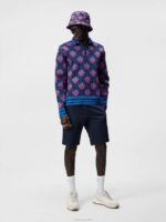 Rami Jacquard Polo Lapis Blue Men J.Lindeberg Clothing 66XF958 - Image 2