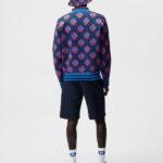 Rami Jacquard Polo Lapis Blue Men J.Lindeberg Clothing 66XF958