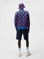 Rami Jacquard Polo Lapis Blue Men J.Lindeberg Clothing 66XF958