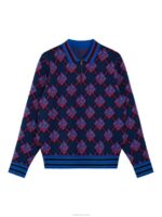 Rami Jacquard Polo Lapis Blue Men J.Lindeberg Clothing 66XF958 - Image 4