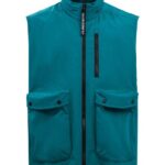 Raufa Crinkle Vest Deep Lake Men J.Lindeberg Clothing 66XF2453