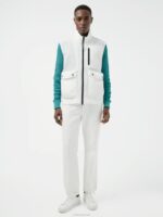 Raufa Crinkle Vest White Men J.Lindeberg Clothing 66XF2452 - Image 3