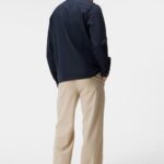 Reid Twill Overshirt Navy Men J.Lindeberg Clothing 66XF1201