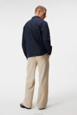 Reid Twill Overshirt Navy Men J.Lindeberg Clothing 66XF1201