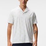 Resort Print Shirt White Sphere Dot Men J.Lindeberg Clothing 66XF204