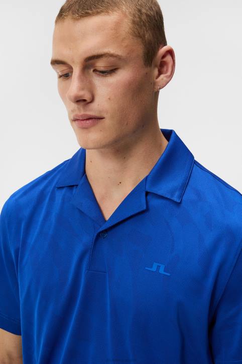 Resort Relaxed Polo Surf the Web Men J.Lindeberg Clothing 66XF153 - Image 4