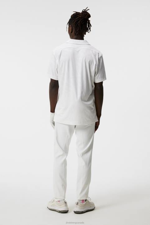 Resort Relaxed Polo White Men J.Lindeberg Clothing 66XF152 - Image 2