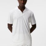 Resort Relaxed Polo White Men J.Lindeberg Clothing 66XF152