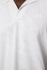 Resort Relaxed Polo White Men J.Lindeberg Clothing 66XF152 - Image 4