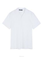 Resort Relaxed Polo White Men J.Lindeberg Clothing 66XF152 - Image 5