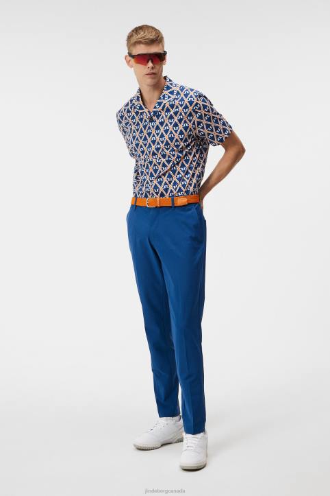 Resort Shirt Estate Blue Diamond Men J.Lindeberg Clothing 66XF31 - Image 2