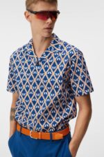 Resort Shirt Estate Blue Diamond Men J.Lindeberg Clothing 66XF31 - Image 3