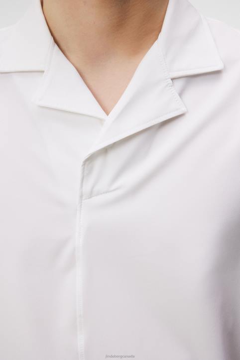 Resort Shirt White Men J.Lindeberg Clothing 66XF202 - Image 4