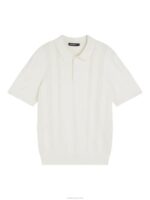 Rey Solid Polo Cloud White Men J.Lindeberg Clothing 66XF1026 - Image 5