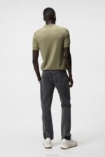 Ridge Rayon Silk Polo Aloe Men J.Lindeberg Clothing 66XF1064