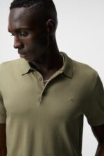 Ridge Rayon Silk Polo Aloe Men J.Lindeberg Clothing 66XF1064 - Image 3