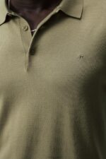 Ridge Rayon Silk Polo Aloe Men J.Lindeberg Clothing 66XF1064 - Image 4