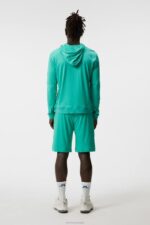 Roland Hood Bright Aqua Men J.Lindeberg Clothing 66XF566 - Image 2