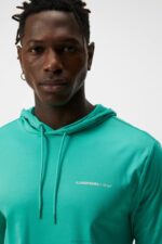 Roland Hood Bright Aqua Men J.Lindeberg Clothing 66XF566 - Image 4