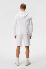 Roland Hood White Men J.Lindeberg Clothing 66XF568 - Image 2