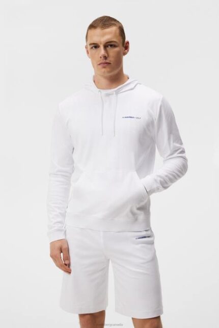 Roland Hood White Men J.Lindeberg Clothing 66XF568