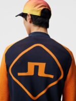Rolf Hybrid Knit Navy Men J.Lindeberg Clothing 66XF601 - Image 4