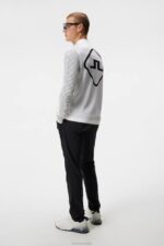 Rolf Hybrid Knit White Men J.Lindeberg Clothing 66XF602 - Image 2