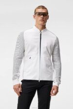 Rolf Hybrid Knit White Men J.Lindeberg Clothing 66XF602