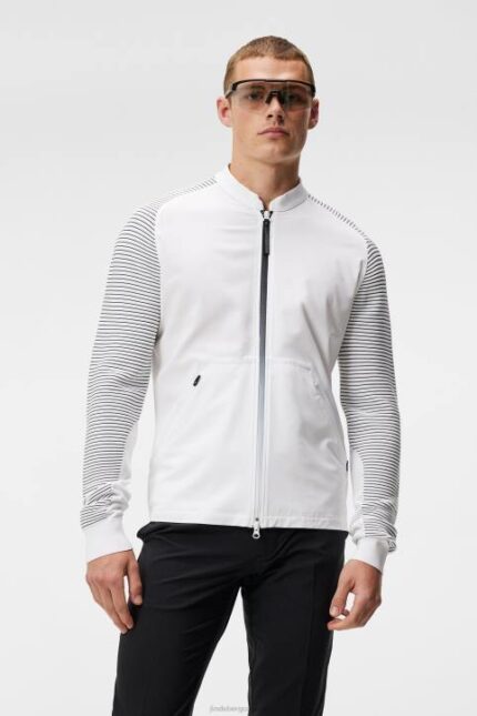 Rolf Hybrid Knit White Men J.Lindeberg Clothing 66XF602