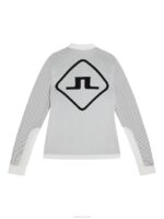 Rolf Hybrid Knit White Men J.Lindeberg Clothing 66XF602 - Image 7