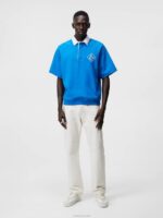 Roman Rugby Shirt Lapis Blue Men J.Lindeberg Clothing 66XF1074 - Image 2