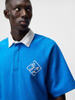 Roman Rugby Shirt Lapis Blue Men J.Lindeberg Clothing 66XF1074 - Image 3
