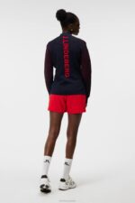 Rosa Hybrid Knit Fiery Red Women J.Lindeberg Clothing 66XF1848 - Image 2
