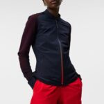 Rosa Hybrid Knit Fiery Red Women J.Lindeberg Clothing 66XF1848