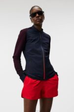 Rosa Hybrid Knit Fiery Red Women J.Lindeberg Clothing 66XF1848