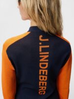 Rosa Hybrid Knit Navy Women J.Lindeberg Clothing 66XF1847 - Image 4