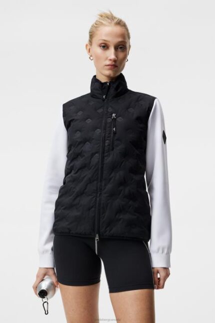 Rosetta Hybrid Jacket Black Women J.Lindeberg Clothing 66XF1922
