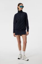 Rosetta Hybrid Jacket Navy Women J.Lindeberg Clothing 66XF1924 - Image 3
