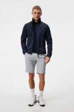 Ross Hybrid Jacket Navy Men J.Lindeberg Clothing 66XF696 - Image 3