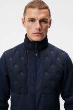 Ross Hybrid Jacket Navy Men J.Lindeberg Clothing 66XF696 - Image 4