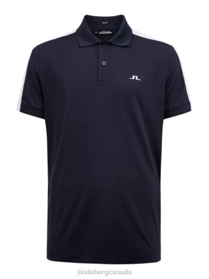Rowland Golf Polo Navy Men J.Lindeberg Clothing 66XF2111