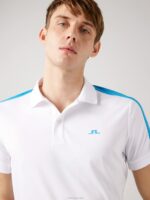 Rowland Golf Polo White Men J.Lindeberg Clothing 66XF2110 - Image 4